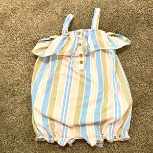 Baby girl striped romper
